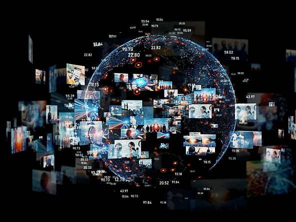 Media platforms abstract image